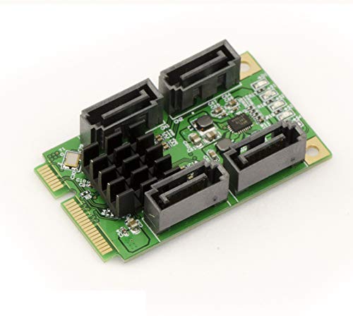 Tarjeta controladora PCI Express con 4 puertos Mini SATA 3 Tarjeta controladora PCI Express con 4 puertos Mini SATA 3